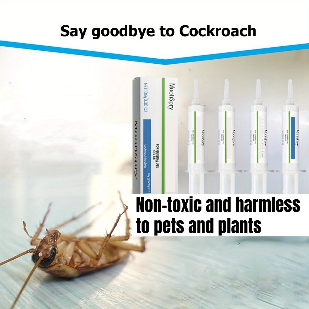 Kitchen Gadgets Cabinet - 4 Tubes Cockroach Attractant Bait Gel,