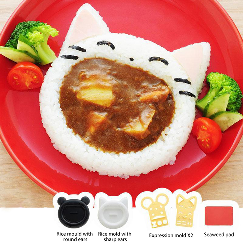Kitchen Gadgets Ninja - 1Pcs Cute Cartoon Cat Bear Sushi