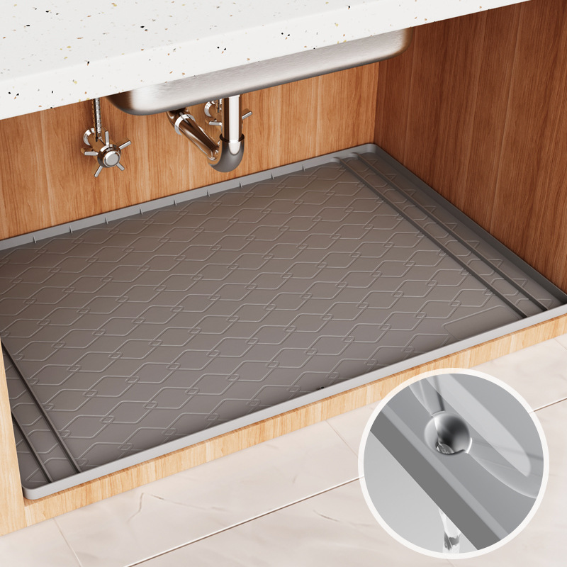 Silicone Under Sink Mat Kitche - Kitchen Gadgets Cabinet 评论和价格