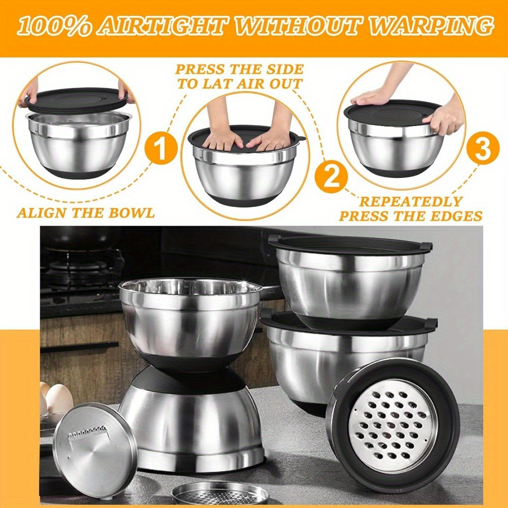 17pcs, Stainless Steel Mixing  - Kitchen Home Gadgets 评论和价格