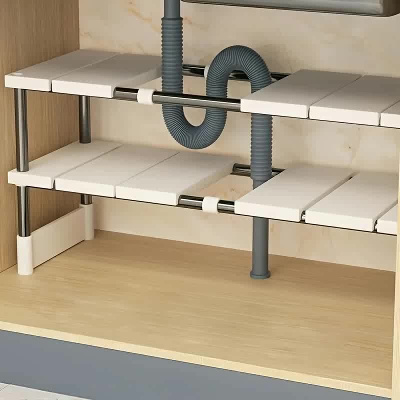 Adjustable Under-Sink Storage  - Kitchen Gadgets Cabinet 评论和价格