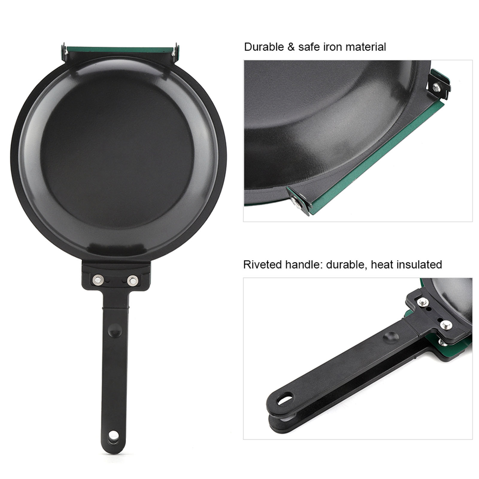 Double Side Titanium Steel Coa - Cast Iron Skillet 评论和价格