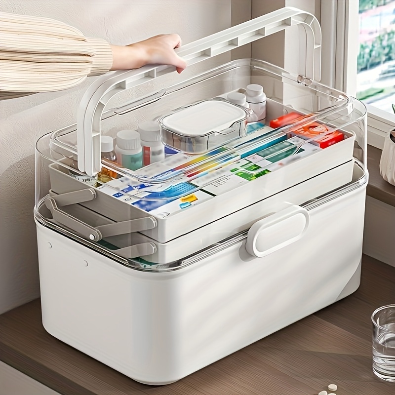 Large Capacity Clear Lid Medic - Kitchen Gadgets Cabinet 评论和价格