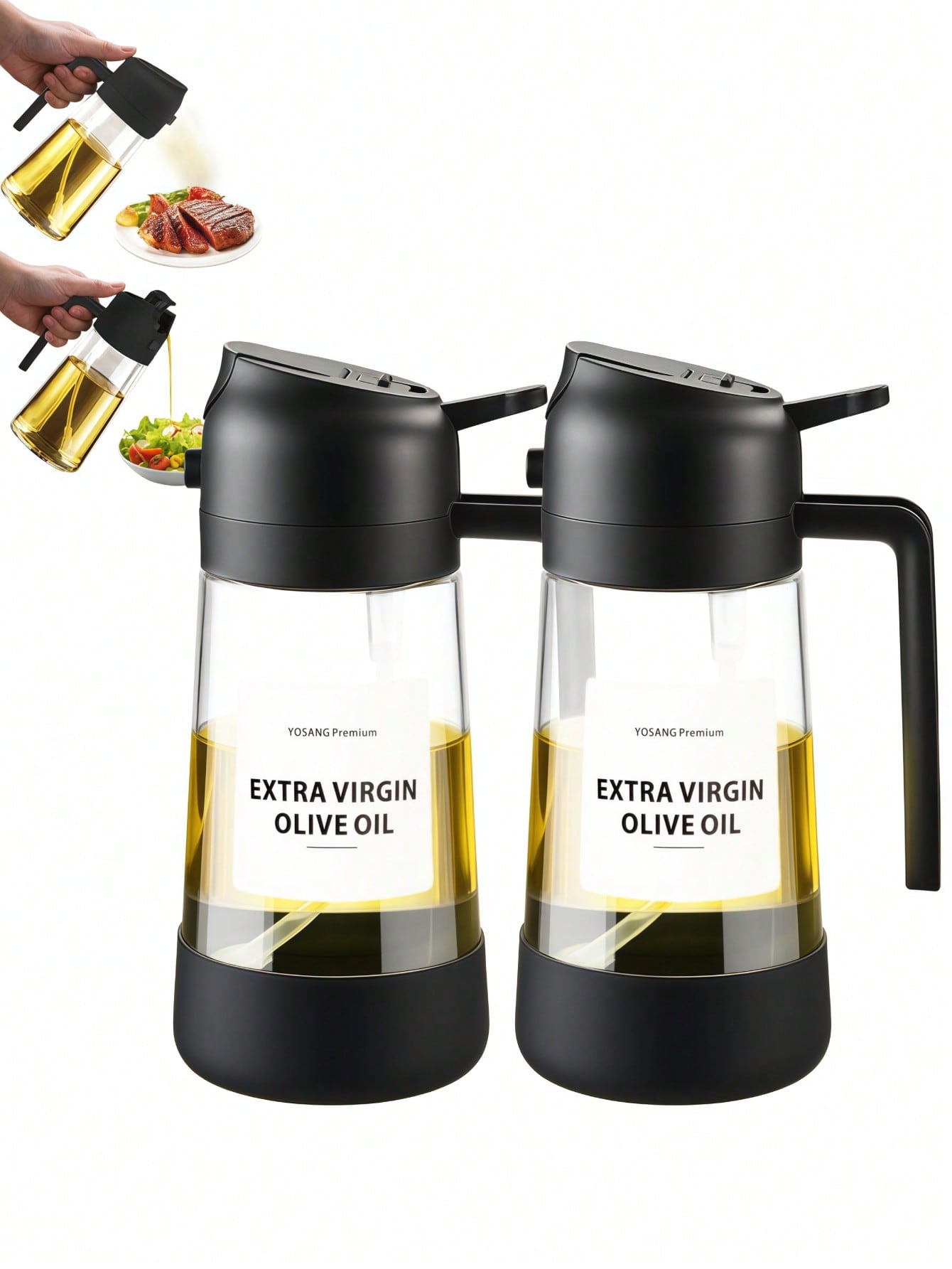 2PCS 2-In-1 Oil Sprayer & Pour - Kitchen Gadgets To Have 评论和价格