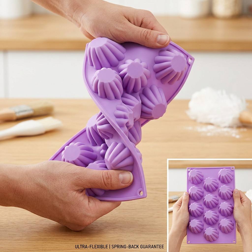 12-Cavity Mini Spiral Silicone - Kitchen Gadgets Ninja 评论和价格