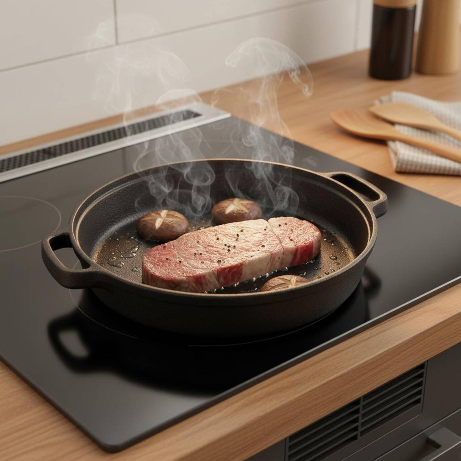 Rustic Cast Iron Fry Pan 30cm  - Cast Iron Skillet 评论和价格